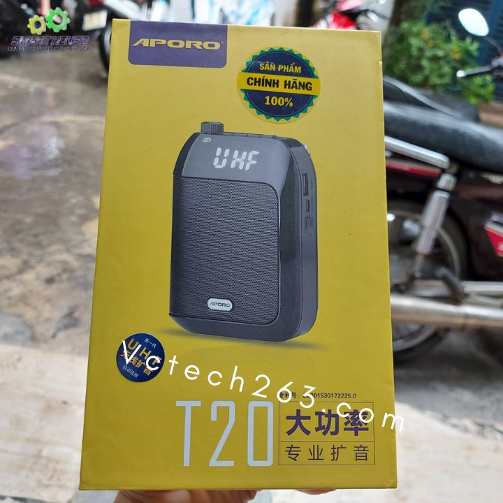 Máy Trợ Giảng Không Dây APORO T20 UHF BLUETOOTH Chính Hãng