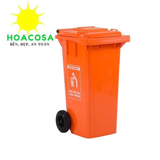 Thùng Rác Cộng Công 120L ( 120 Lít ) Nhựa Hiệp Thành Cứng Cáp, Bền Màu- Đồ Gia Dụng Hoacosa.