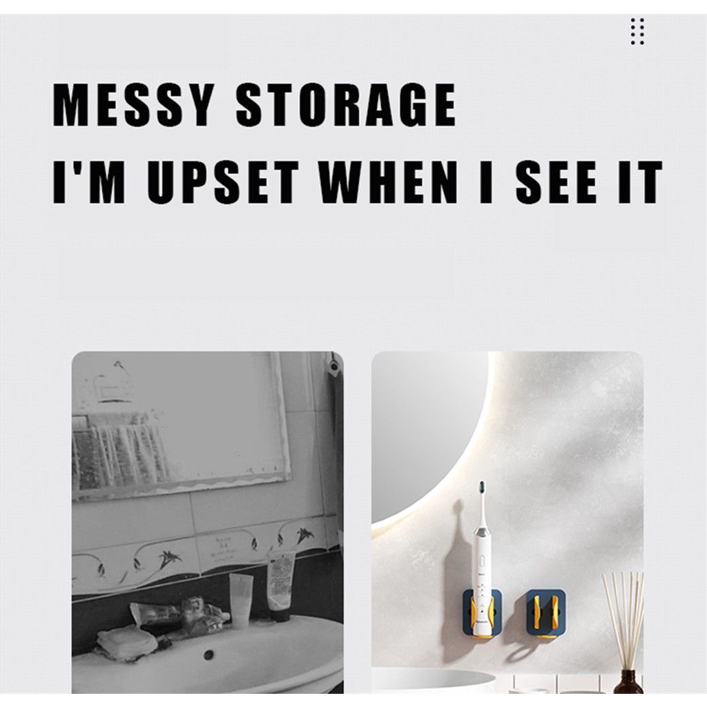 Giá Đỡ Bàn Chải Đánh Răng Gắn Tường Không Để Lại Dấu Vết Tiện Dụng