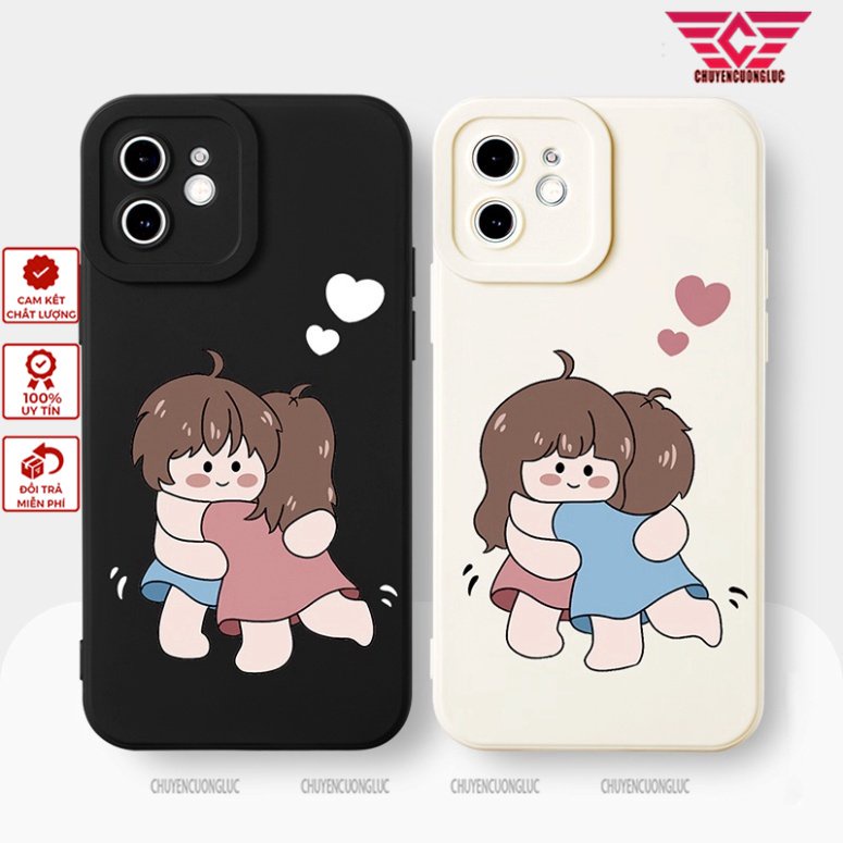 Ốp lưng iphone 7+/8 plus, X, XSMAX, 11, 12, 12, 13 PROMAX CẶP ĐÔI CUTE