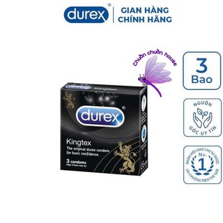 Bao Cao Su Durex Kingtex hộp 3 bao