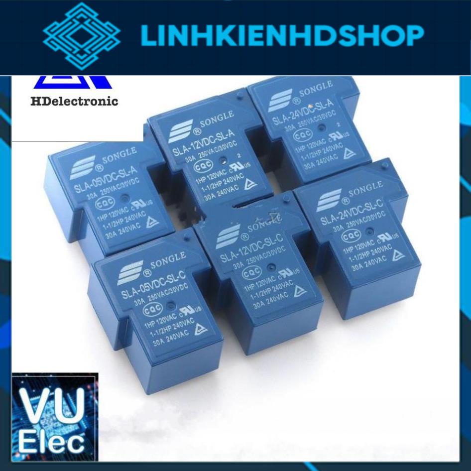 Relay Rơ Le SLA 30A 5V / 12V / 24V / 48V (hàng chất lượng ) 5/6 chân chuyển đổi điện