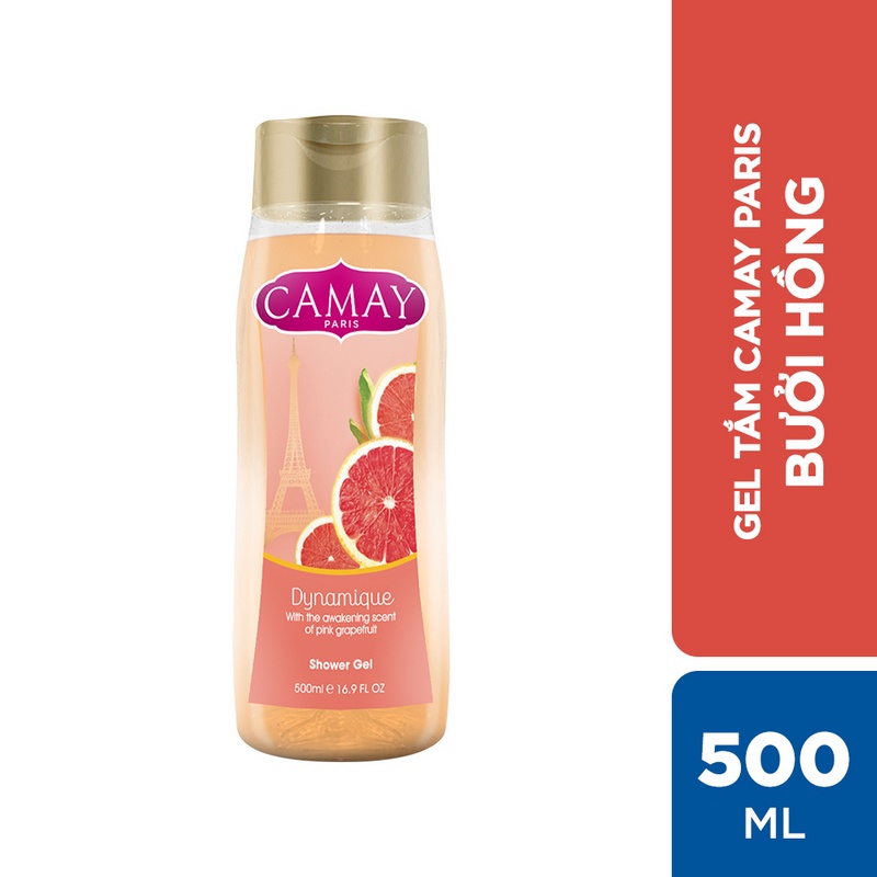 [Mã COSUI03 giảm 8% đơn 150K] Gel tắm Camay Paris 500ml - Hương hoa hồng/Bưởi Hồng/Oải Hương