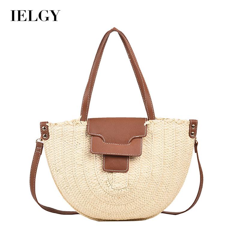 Túi Đeo Vai Đan Rơm Dung Tích Lớn Phong Cách Cổ Điển Dễ Phối Đồ Thời Trang Cho Nữ