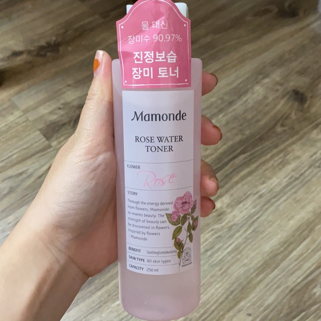 Nước hoa hồng mamonde rose water toner