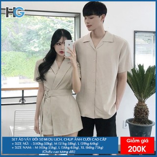 LẺ GIÁ SỈ - Set đồ đôi áo váy cặp CoupleTina cao cấp - Thiết kế thời thượng - Màu sắc lôi cuốn - Quà tặng hết ý