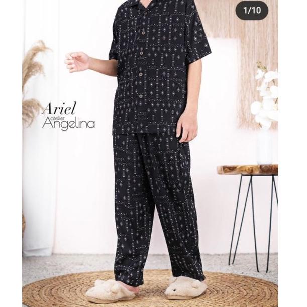 Ariel nhỏ của Atelier Angelina|| Xe Máy Chéo Ấm Áp Màu Xám||Boho Petern Đen||Mỏ Neo Màu Xám||Đồ Trang Trí Đen|Bw Chữ Cái|| (Code 7087)