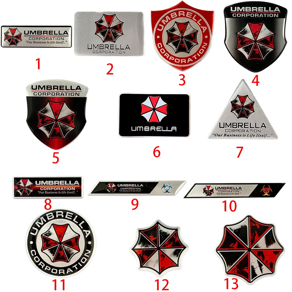 Miếng Dán Logo Resident Evil Bằng Kim Loại Nhôm Chống Nước Chống Nắng Cho Xe Hơi Xe Máy