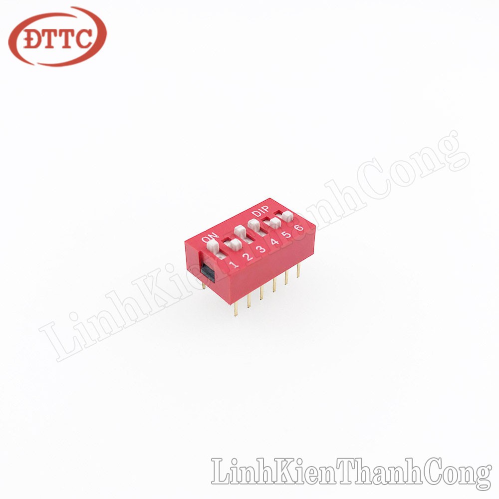 Công Tắc Bit 6P (6 Số) Màu Đỏ