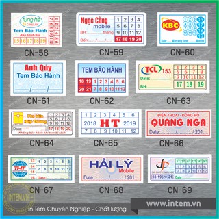 IN TEM BẢO HÀNH