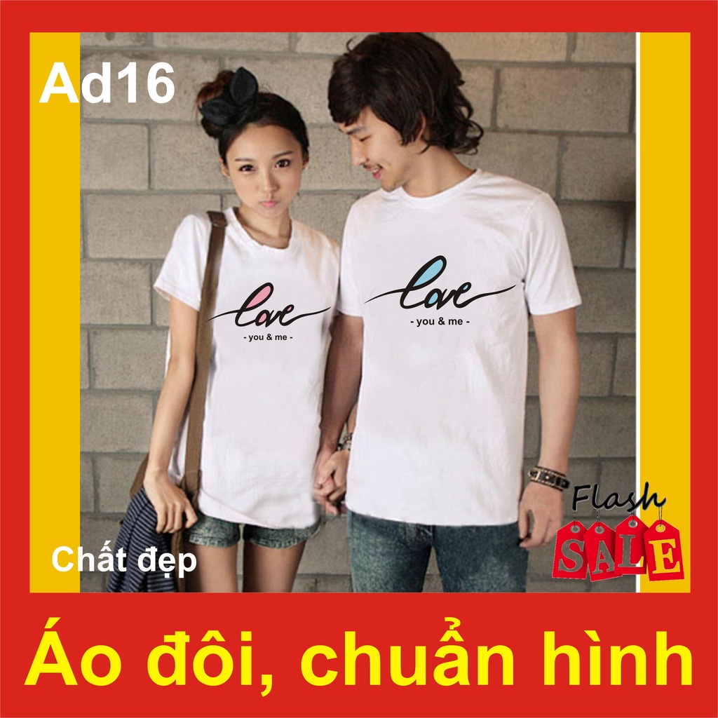 (đủ size - 50K/c- có video - mịn.xịn.thơm - bao đổi trả) áo đôi đẹp AD16, forever, LOVE YOU CHIPI