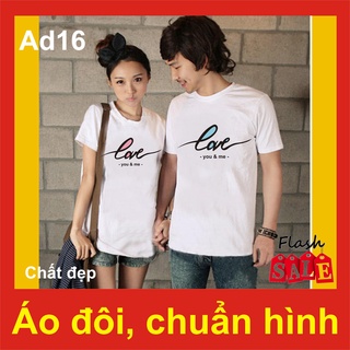 Áo đôi đẹp ad16, forever, love you chipi