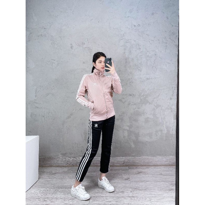 (ảnh thật) Áo Track Jacket Pink chuẩn hàng cambodia