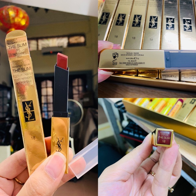 Son YSL the slim tester màu 18
