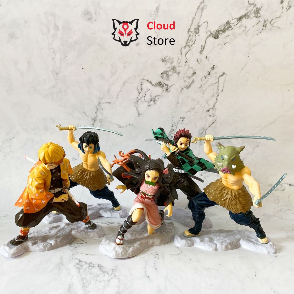 Mô hình Kimetsu No Yaiba Demon Slayer, thanh gươm diệt quỷ figure anime, mô hình tanjiro, zenitsu, nezuko, rengoku