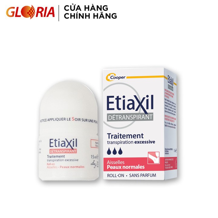 Lăn Khử Mùi Giảm Mồ Hôi Etiaxil Dành Cho Da Thường 15ml Màu Đỏ