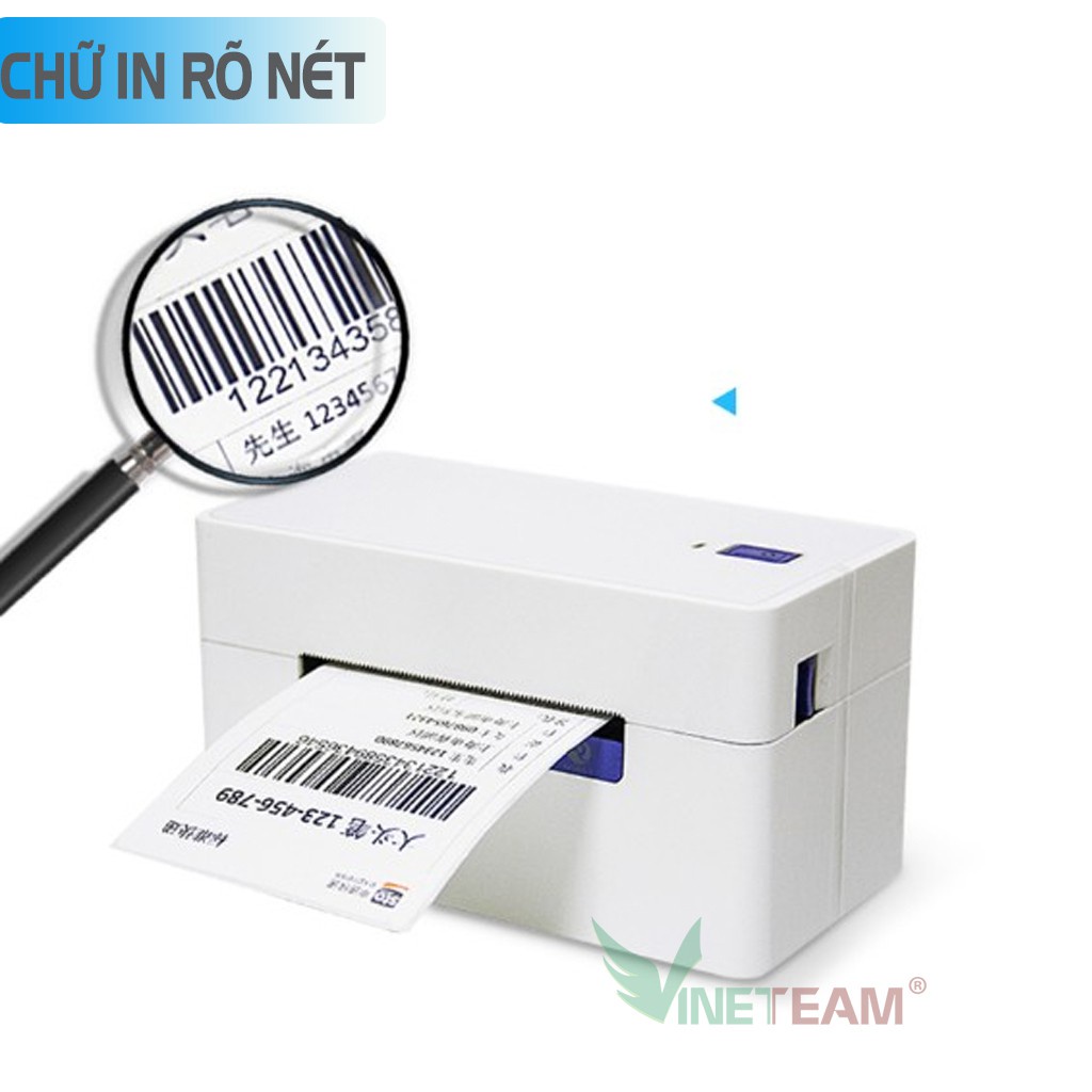 Máy In Mã Vạch Đơn Hàng Hóa Đơn Trên Các Sàn TMĐT QR-368 Máy In Nhiệt Không Cần Mực Mini Code Barcode