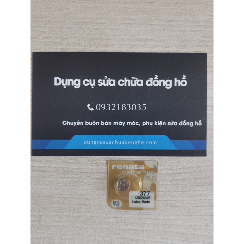 Pin Renata Thuỵ Sĩ 626 SR626SW 377 bảng nâng cấp