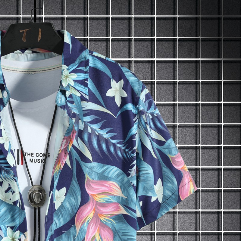 Áo Sơ Mi Ngắn Tay Họa Tiết Mùa Hè Thời Trang Dành Cho Nam Size M-5Xl | BigBuy360 - bigbuy360.vn