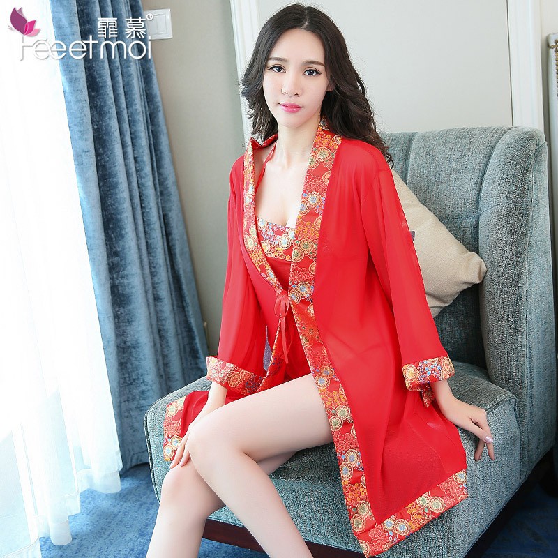 Áo Choàng Ngủ Cosplay Sexy Tân Nương Cổ Trang - ACTH1300 (không có áo yếm) | BigBuy360 - bigbuy360.vn