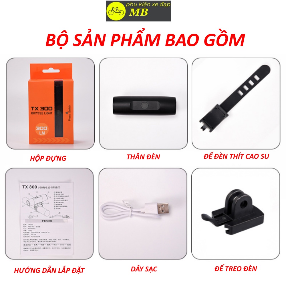 đèn pin xe đạp siêu sáng cầm tay vỏ nhôm cao cấp chống nước tuyệt đối nhập khẩu chính hãng DP08