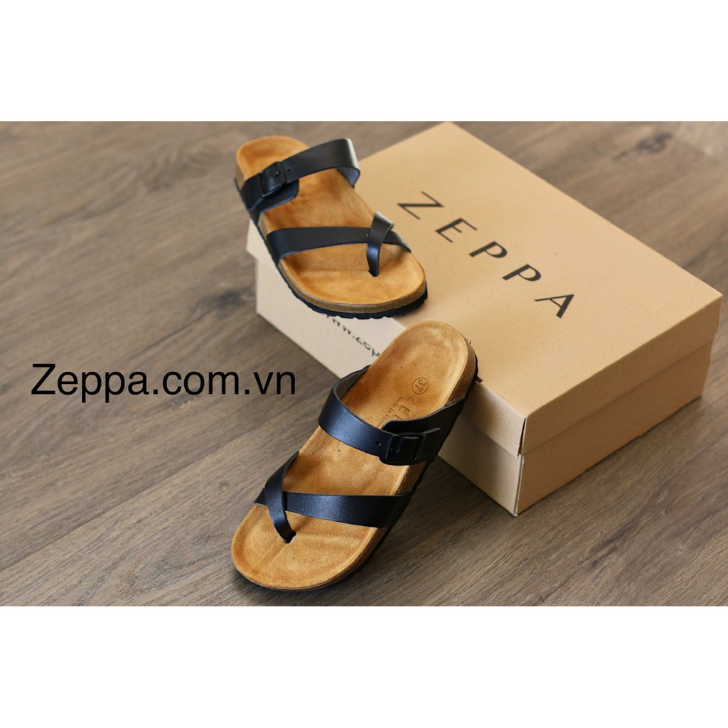 ZEPPA - Gian Hàng Chính Hãng - Dép đế trấu nam & nữ - Màu đen (Size: 35-46) LH