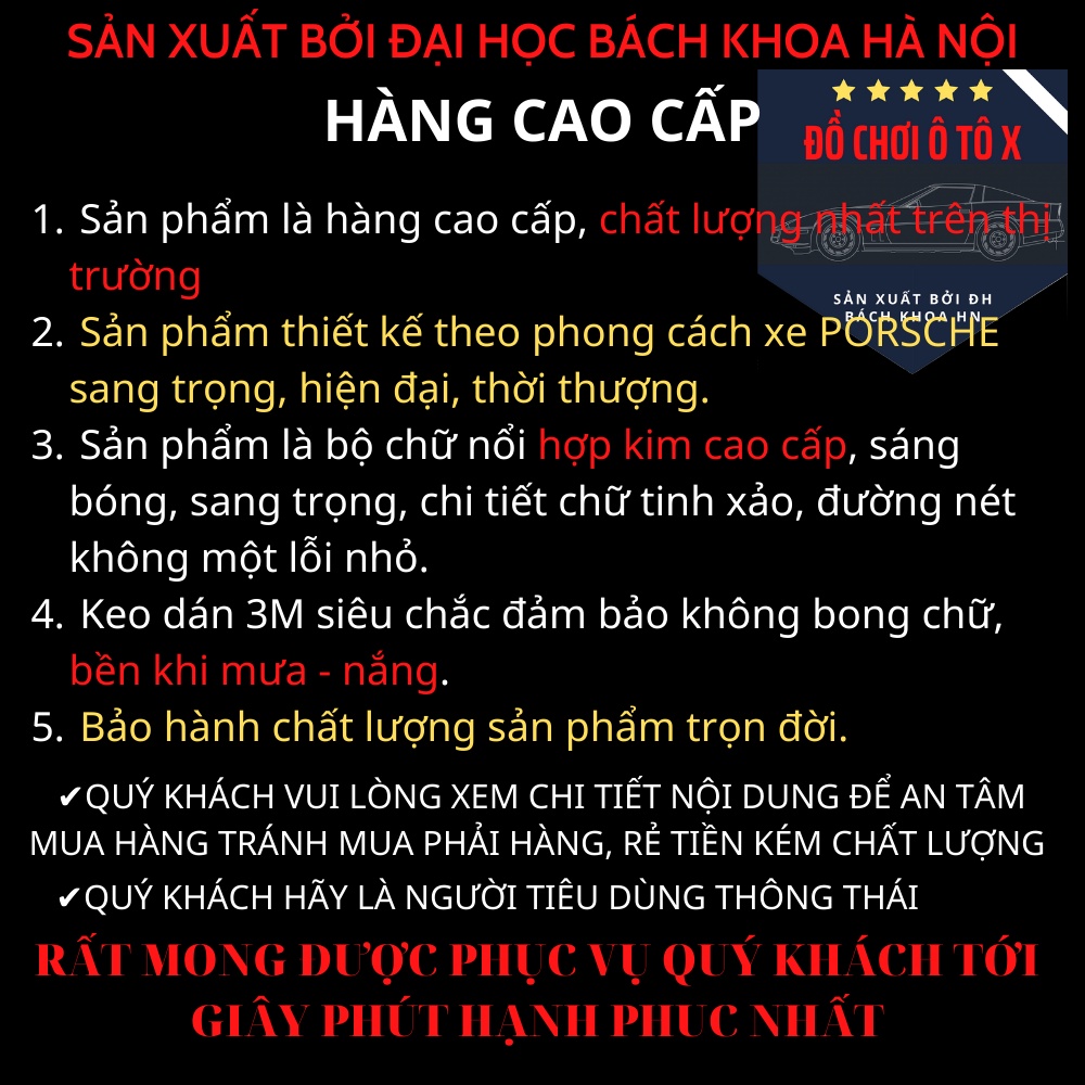 Chữ SANTAFE đuôi xe