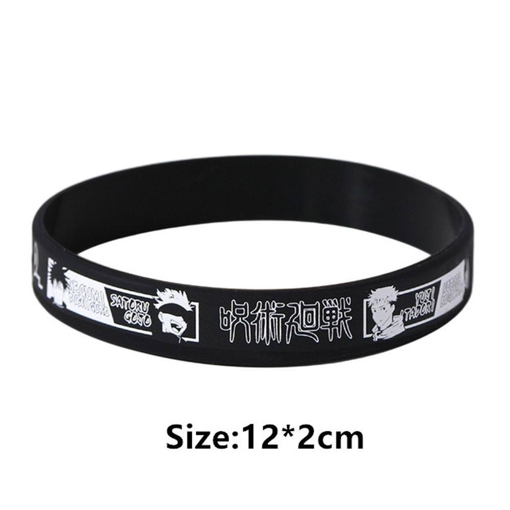 Vòng đeo tay silicone phát sáng VANES1 phong cách anime Jujutsu Yuji Megumi Kaisen cho nam