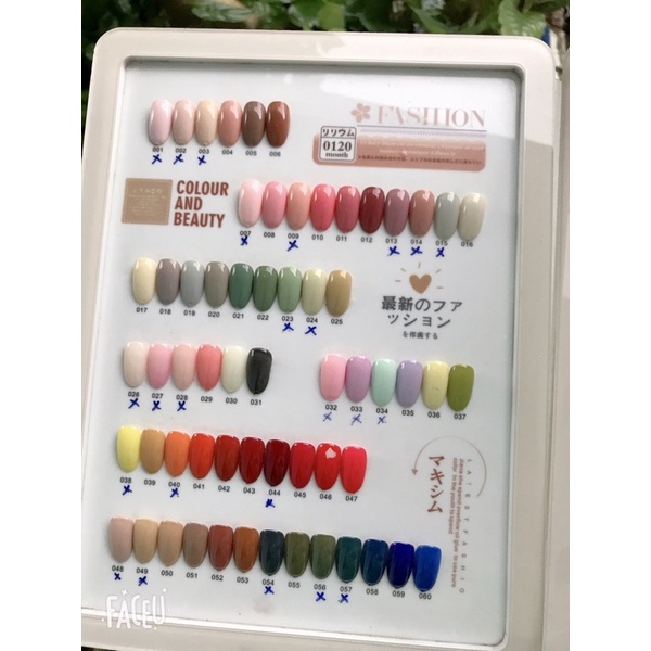 Sơn gel lẻ chai chọn theo màu các loại, sơn thạch sơn móng nail