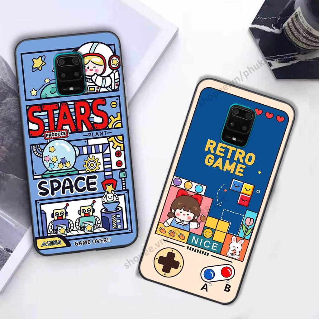 Ốp lưng Xiaomi Redmi Note 9 / Redmi Note 9s / Redmi Note 9 Pro hình phi hành gia, roro jump, điện tử dễ thương - Giá rẻ
