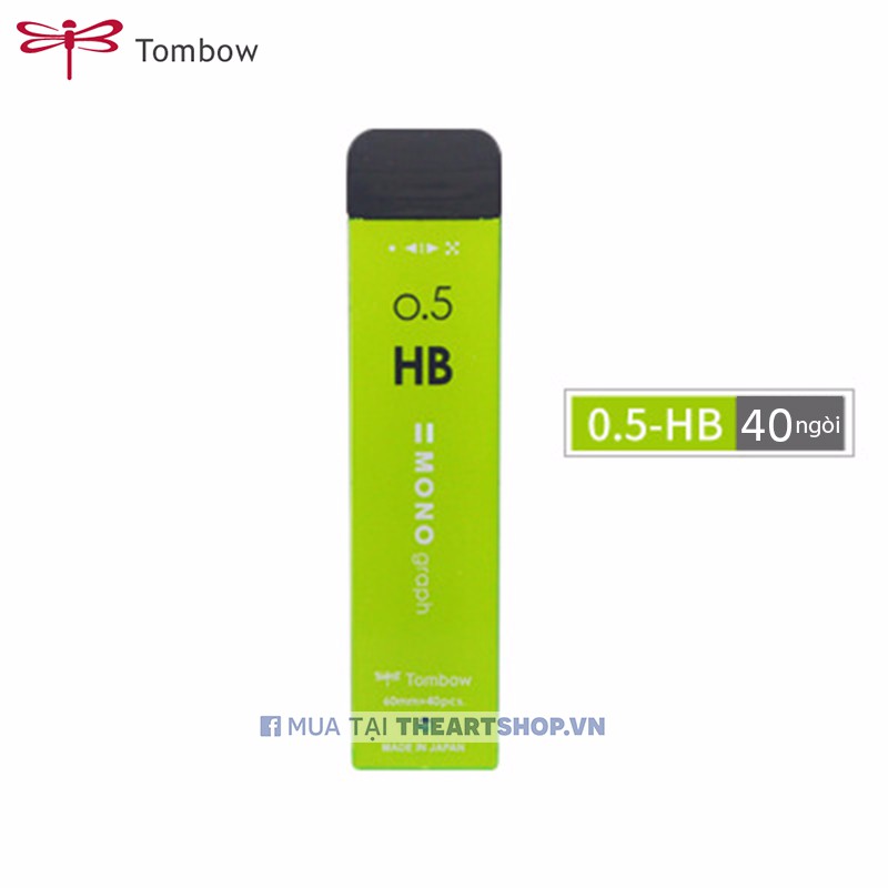Ngòi chì bấm cơ khí màu đen TOMBOW Mono Graph MG THEARTSHOP