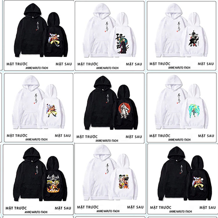 BST áo Hoodie one piece nhân vật luffy zoro ace độc đẹp mẫu mới giá rẻ