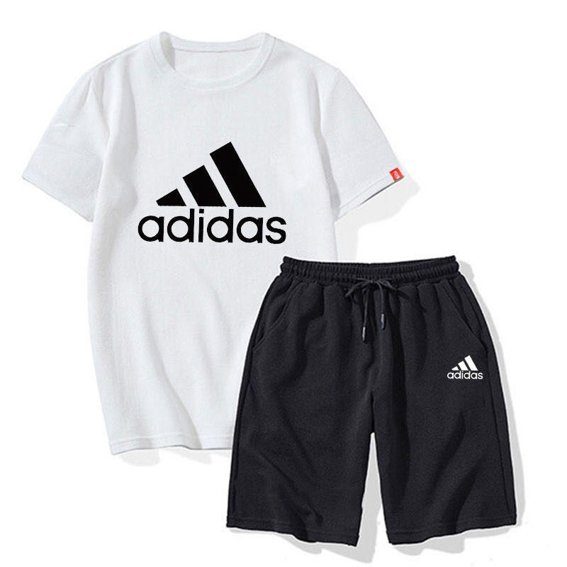 Set quần áo thể thao 2 món Adidas thời trang nam tính cỡ lớn 5XL