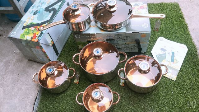 Bộ nồi Đức Grunberg 6 món 12 chi tiết 8011