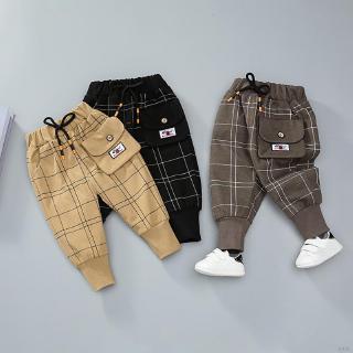 Quần dài lưng thun dây rút phong cách thể thao năng động dành cho bé trai