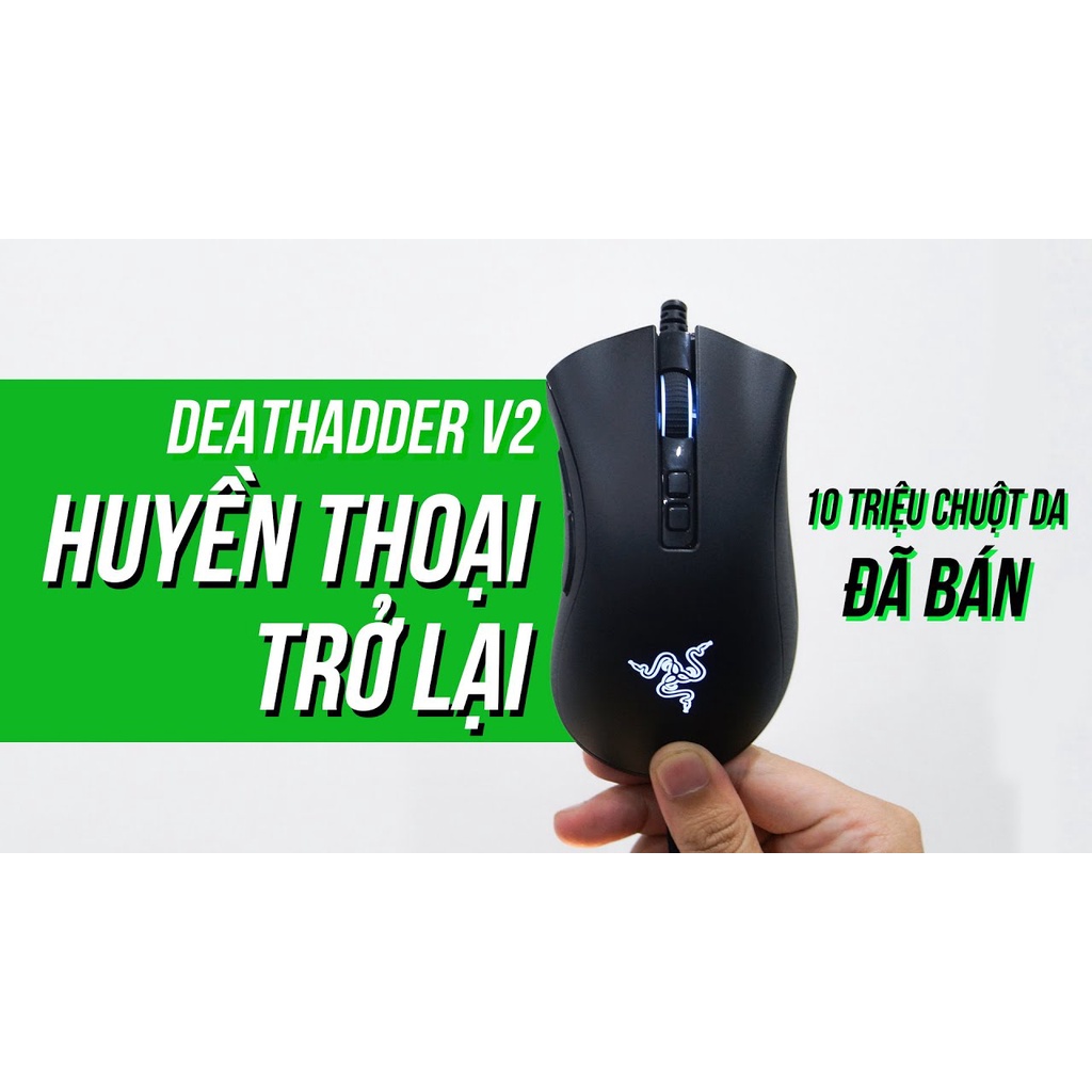 [Hàng chính hãng] Chuột chuyên game Razer DeathAdder V2/ V2 mini có led RGB có dây đẳng cấp thương hiệu BH 24 THÁNG