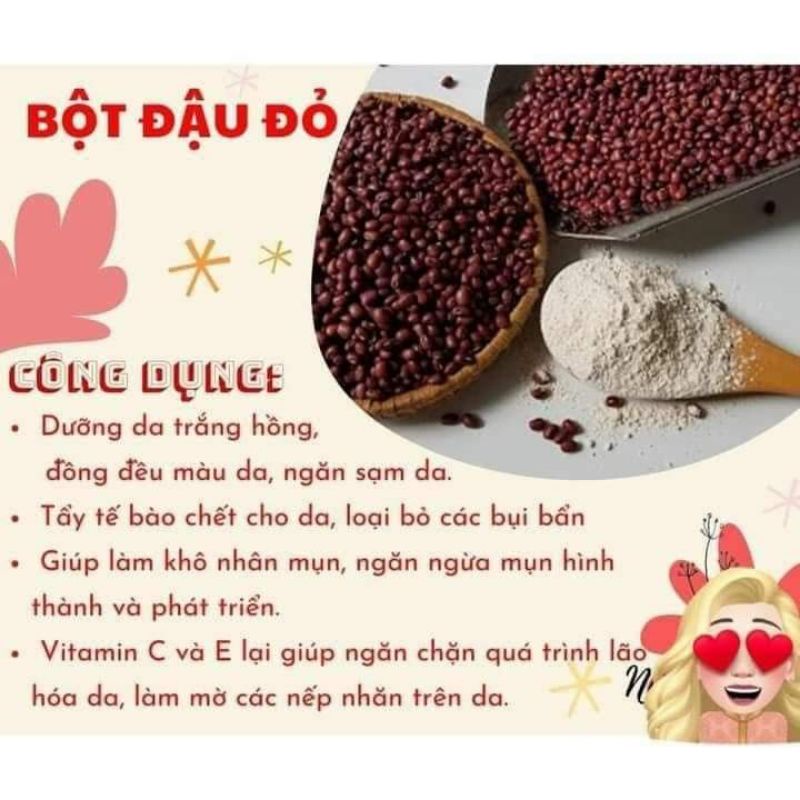 Bột đậu đỏ nguyên chất