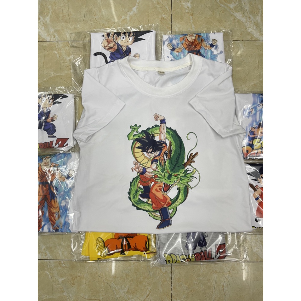 áo thun cho bé trai Songoku dragonball mát mẻ