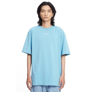 5THEWAY® /two-tone line/ BIG LOGO NEW TEE™ in REEL WATER aka Áo Thun Tay Ngắn Xanh Dương