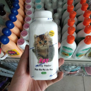 Bột tắm khô cho mèo Fay Kitty 120g