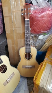 Ukulele gỗ có viền chỉ trắng (23 inch)