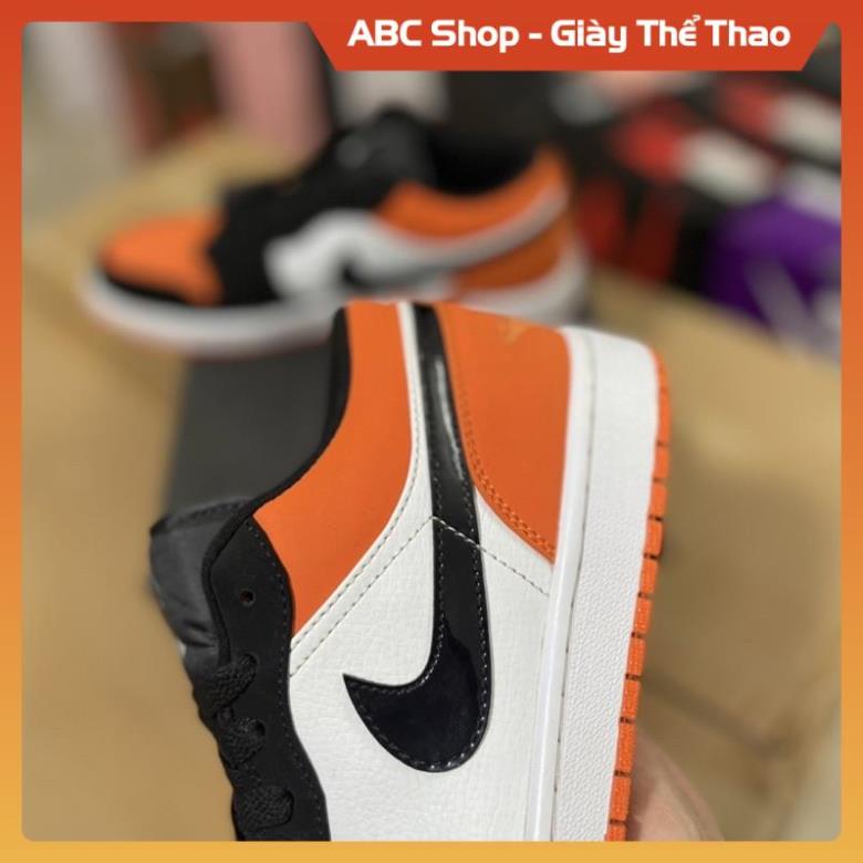 Giày AIR JO.RDAN 1 LOW màu cam tươi | Bản cao cấp,Giầy thể thao nam nữ jd1 cam đen thấp cổ