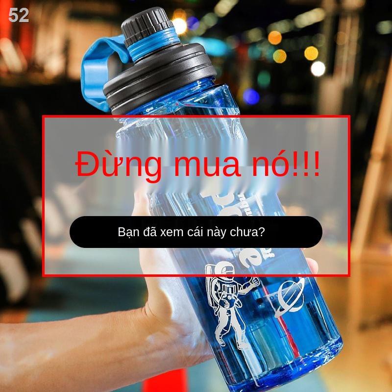 Cốc đựng nước dung tích siêu lớn Bình thể dục thao nam nữ chống rơi cháy nổ nhựa chịu nhiệt độ cao uống mùa hèL