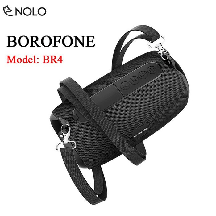 Loa Bluetooth V5.0 Borofone Model BR4 Hỗ Trợ Chơi Nhạc Qua Thẻ Nhớ USB AUX Đài FM Pin Sạc 1200mah Công Suất 5W