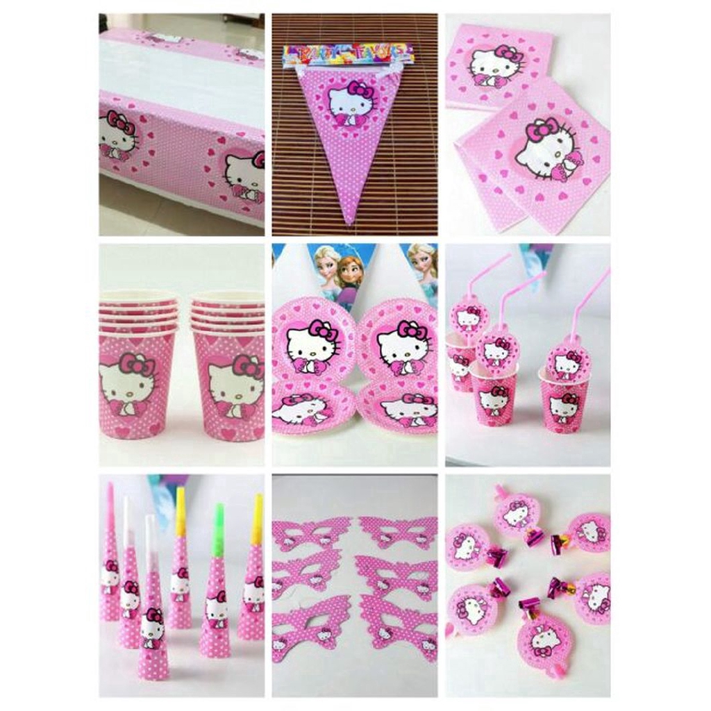 Bộ dụng cụ ăn uống hình Hello Kitty dễ thương cho bé