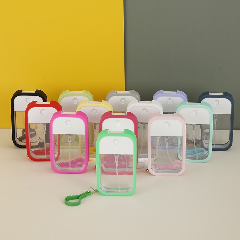 Bộ Bình Xịt mini 45ml + Hộp Silicon + Móc Khóa Tiện Dụng