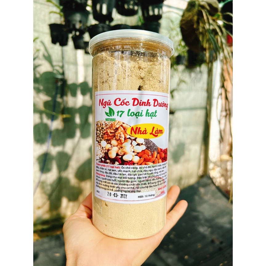 500g Bột ngũ cốc dinh dưỡng 17 loại hạt (hỗ trợ tăng cân, lợi sữa)