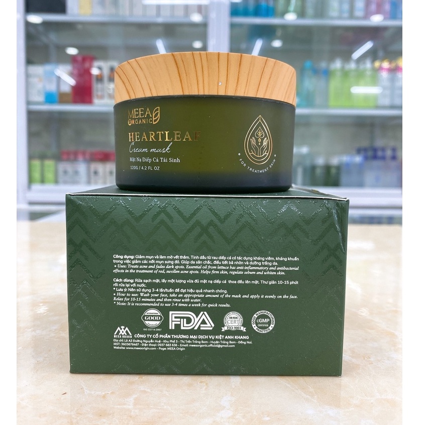 Mặt Nạ Diếp Cá Thải Độc Giảm Mụn Làm Dịu Da Meea Origin 120g