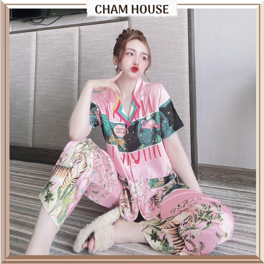 Pyjama nữ Đồ bộ mặc nhà Lụa tơ tầm Thiết kế cao cấp Cham House