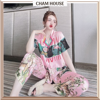 Pyjama nữ Đồ bộ mặc nhà Lụa tơ tầm Thiết kế cao cấp Cham House